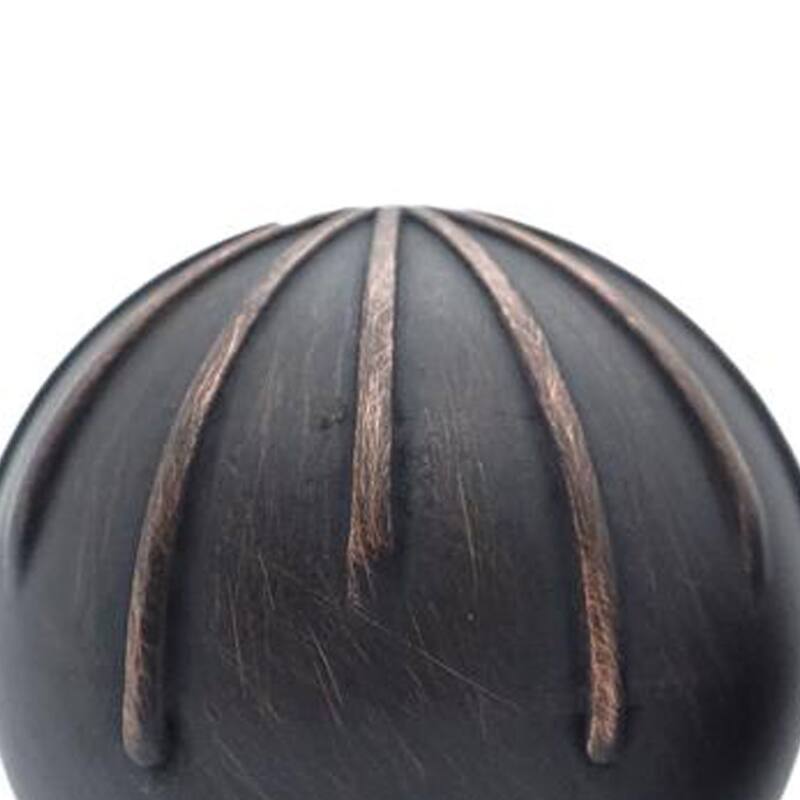 Hapny Home SU13 Sunburst 1-3/8" Round Solid Metal Luxury Designer