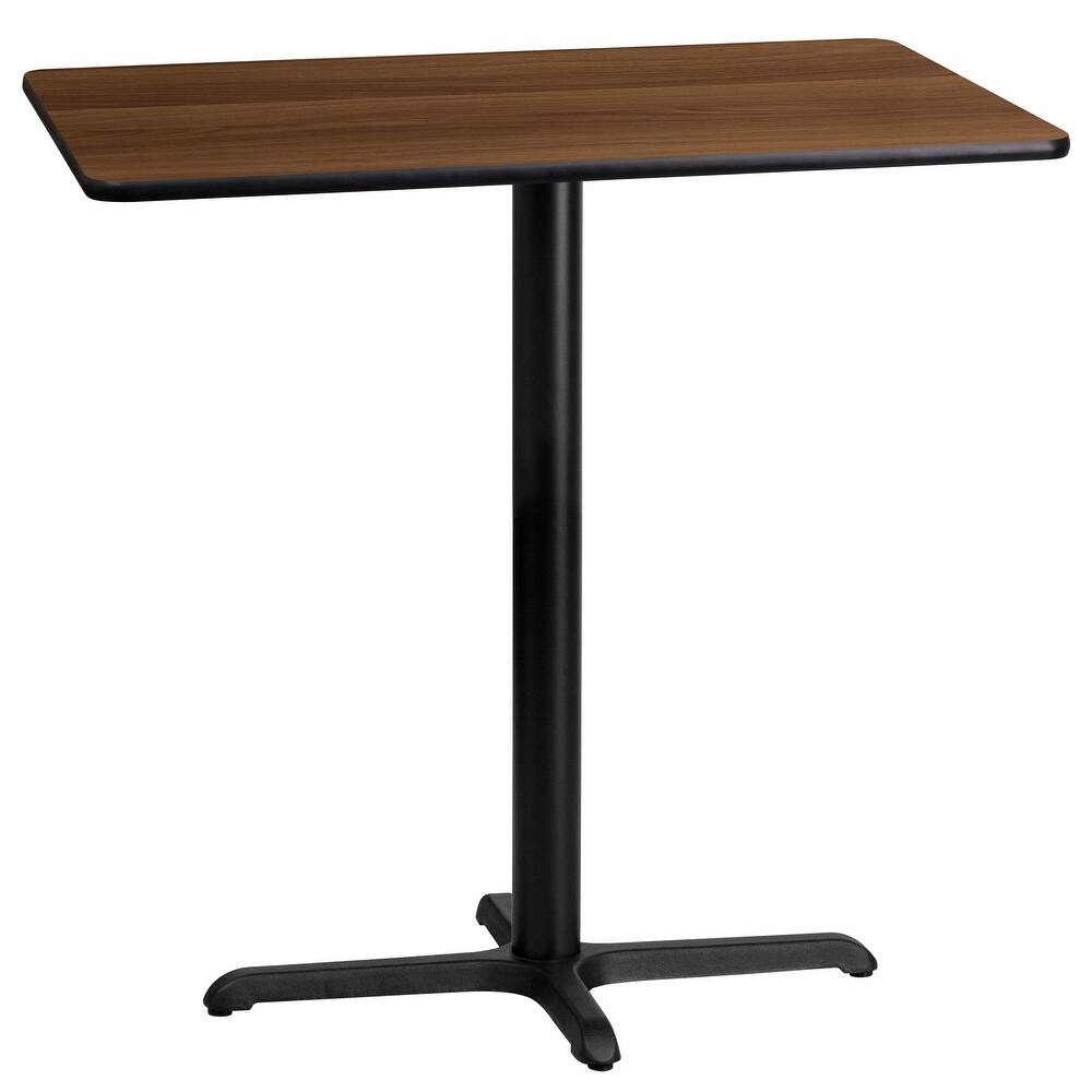 24'' x 42'' Rectangular Table Top with 23.5'' x 29.5'' Bar Height Table Base