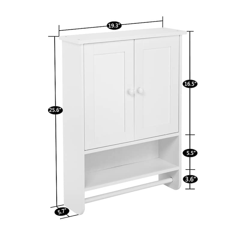Wall Hanging Cabinet with Two Doors Wall Washer Storage Cabinet
