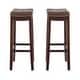 preview thumbnail 18 of 19, Linon Willamette Backless Barstool with Faux Leather Seat (Set of 2)