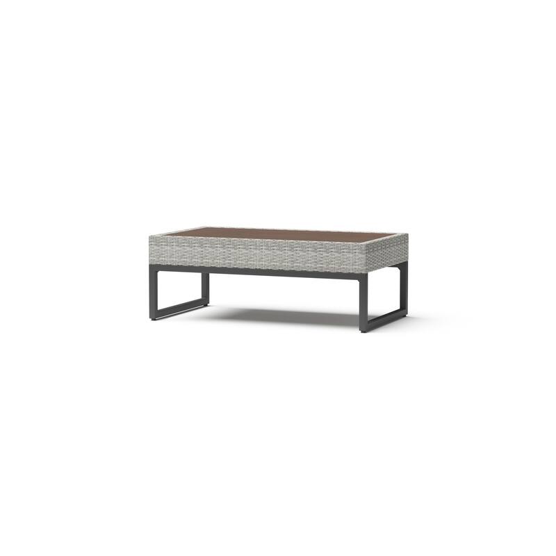Milo Gray 7 Piece Sunbrella Outdoor Patio Motion Deep Seating Set
