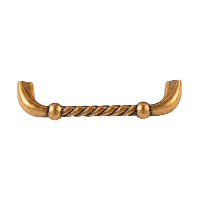 Utopia Alley Naples Cabinet Ring Metal Drawer Pull knob/Pull, Antique European Brass, knobs 1.48"/3.75"/5" center to center
