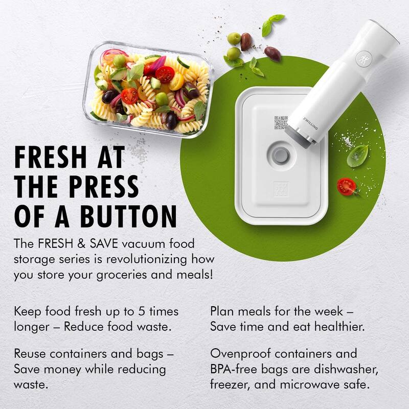 ZWILLING Fresh & Save 6-pc Glass Vacuum Starter Set