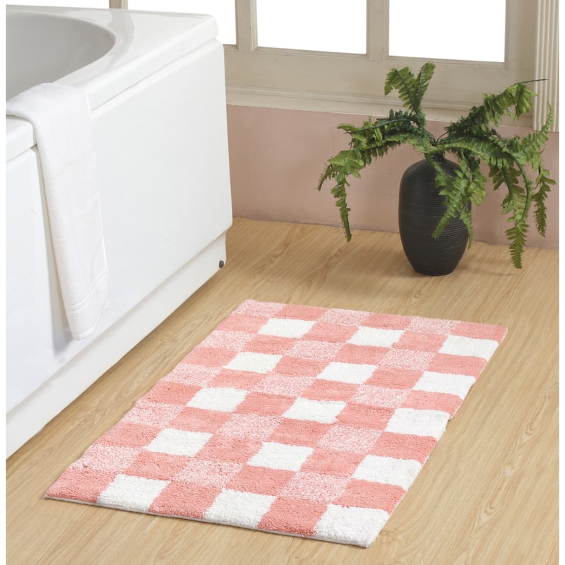 Chesapeake Cubic Bar Cotton Tufted Bath Rug 24"X40"