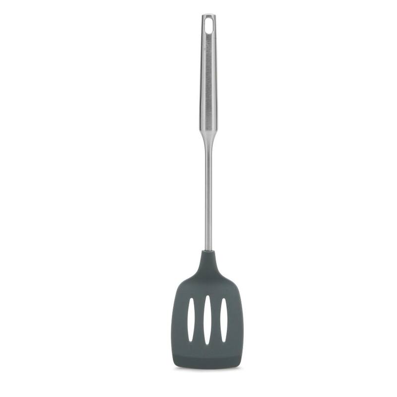 YBM Home Plastic Slotted Turner/Spatula with Stainless Steel Handle, 2415 - 15" - 15"