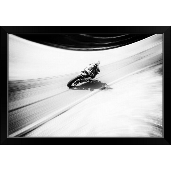 "A Smoother Road" Black Framed Print