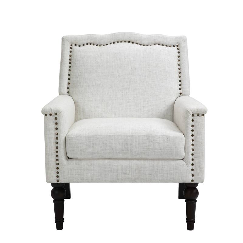 Modern Armchair Accent Chair Cotton Linen Living Room Chair