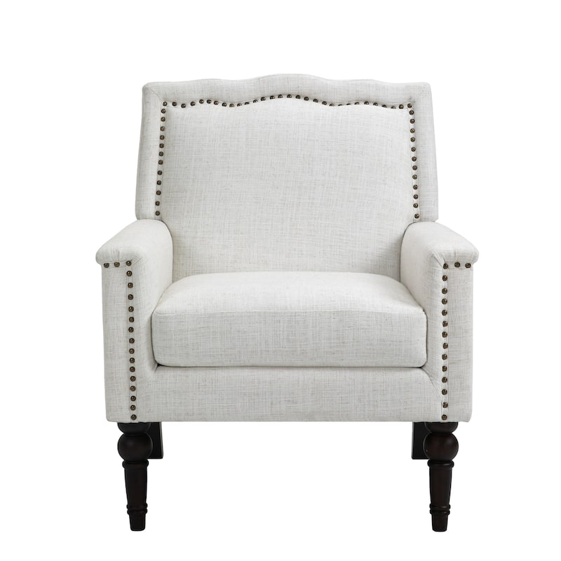 Upholstered Armchair with Nailhead Trims Accent Chair