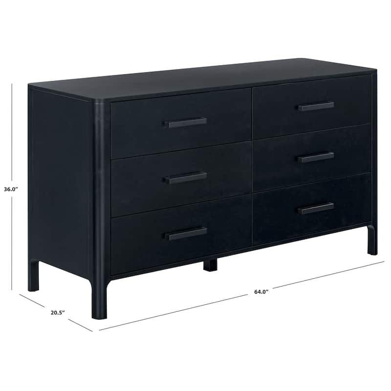 SAFAVIEH Couture Abbiava 6-Drawer Wood Dresser