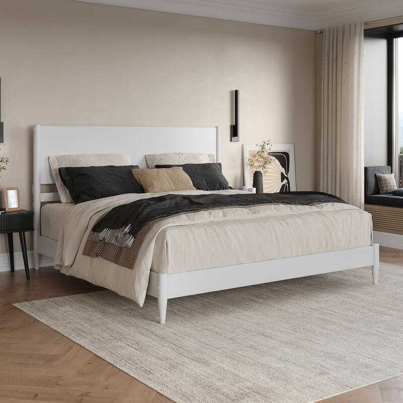 Pasadena Solid Wood Low Profile Platform Bed