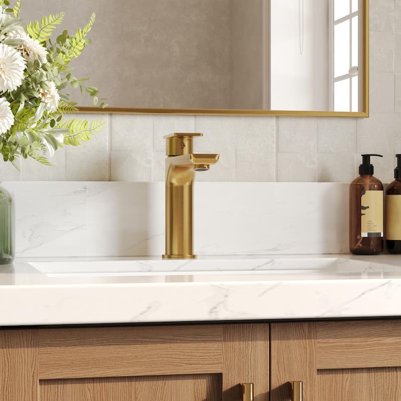 GRANDJOY Modern Single Handle Bathroom Faucet