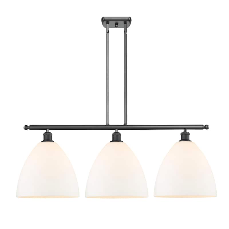 Innovations Lighting 516-3I-14-39 Bristol Linear Bristol 3 Light 39" - Matte Black / Matte White