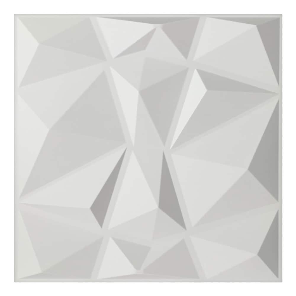 Art3d 3D Wall Panels PVC Diamond Design (32 Sq.Ft)