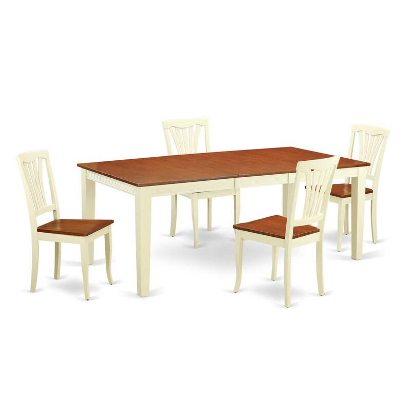 Modern Dinette Set - Table & 8 Chairs - Kitchen Dining Room Set - Space Saving Design