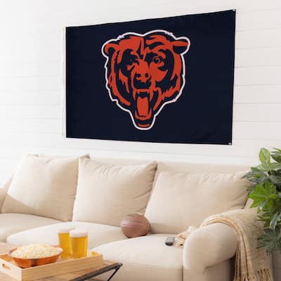 Chicago Bears Single Sided Flag w/ 2 Grommets, 3'x5'