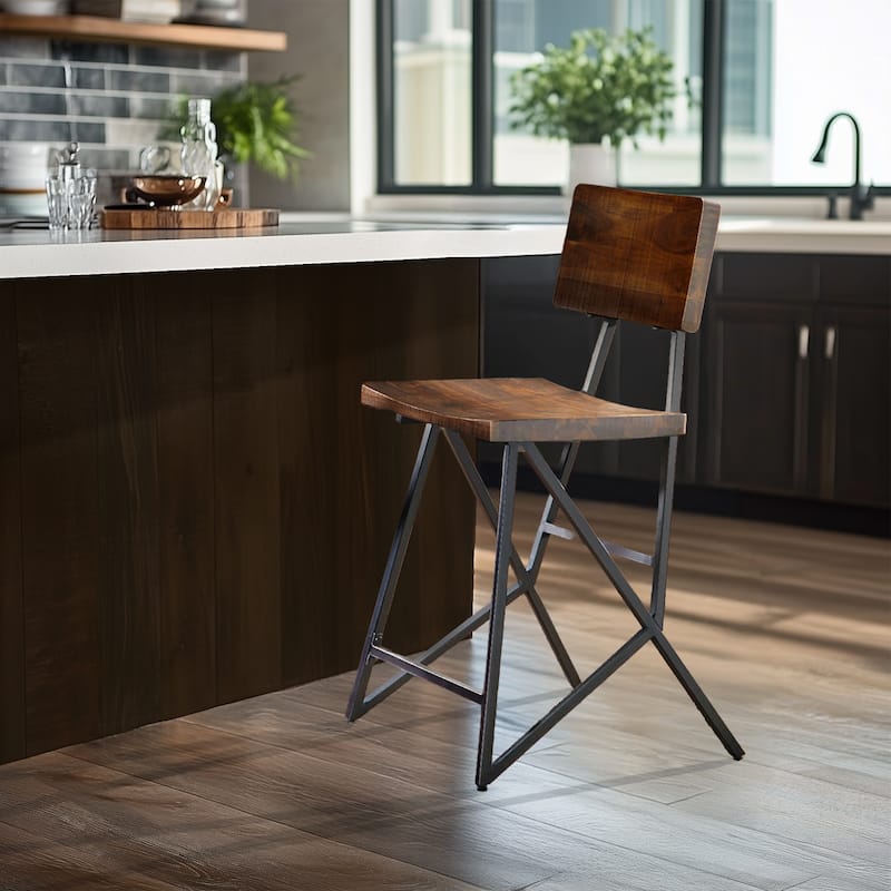 INK+IVY Trestle Counter Stool