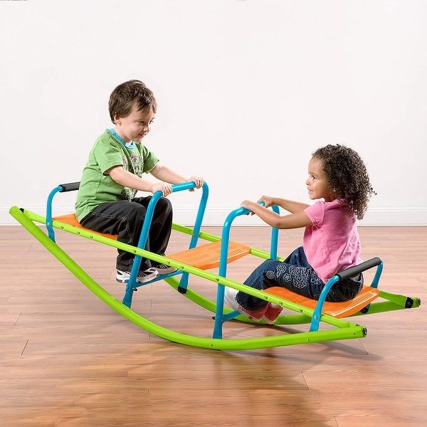 Kids Seesaw Teeter Totter, 3-Person Metal Teeter Totter, Age