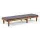 preview thumbnail 14 of 17, Nadine Outdoor Acacia Wood Chaise Lounge and Cushion Set by Christopher Knight Home