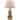 SAFAVIEH Lighting 29-inch Black and White Color Swirls Glass Table Lamp (Set of 2) - 17"x17"x28"
