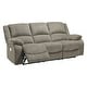 preview thumbnail 3 of 3, Draycoll Contemporary Tan Power Reclining Sofa - 40" x 88" x 40"