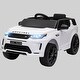 preview thumbnail 3 of 1, Land Rover Discovery Sport Licensed 12V Ride-on Car for Children, Remote Control, LED Lights, Music White