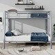 preview thumbnail 3 of 5, Full XL over Queen Metal Bunk Bed with Ladder and Guardrails