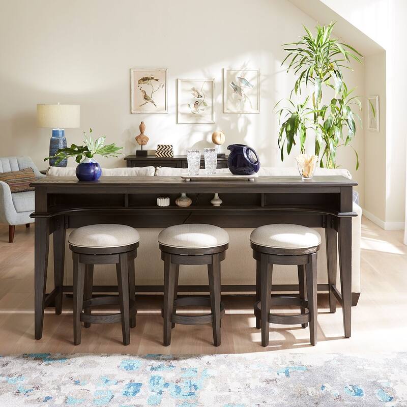 Mill Creek Peppercorn Console Bar Table