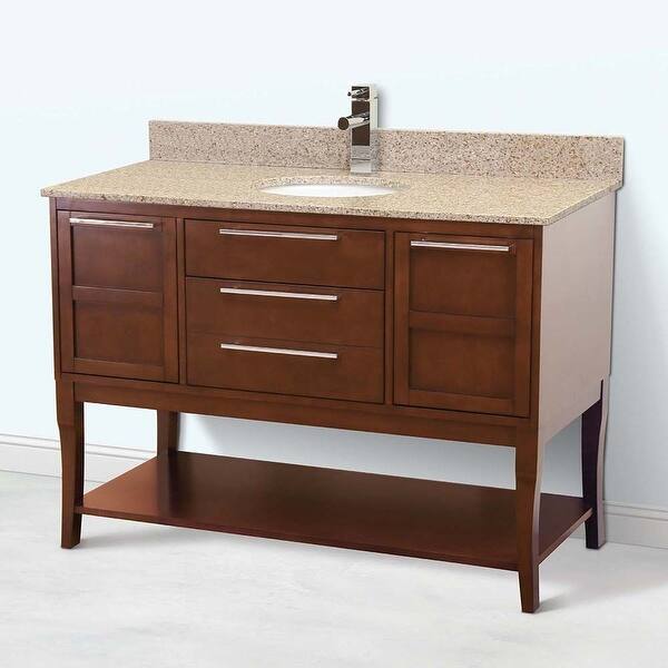 Shop Decolav 5233 48 Aura 49 Freestanding Vanity Set With Birch
