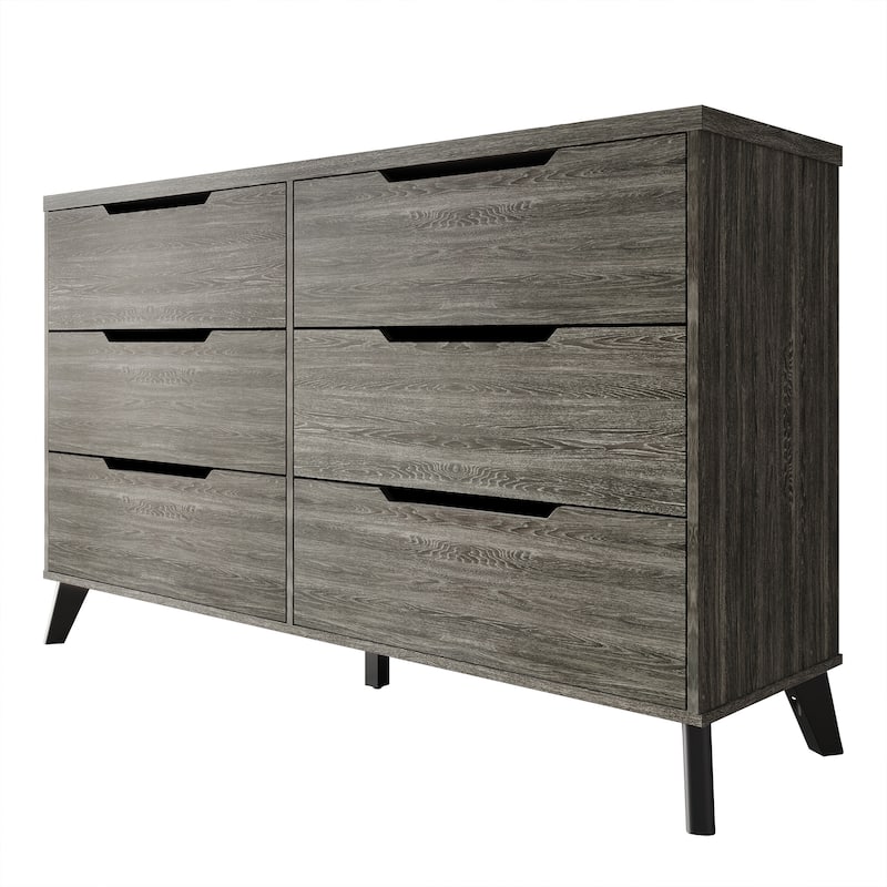 CraftPorch Chic and Vintage Wooden Dresser with 6 drawers