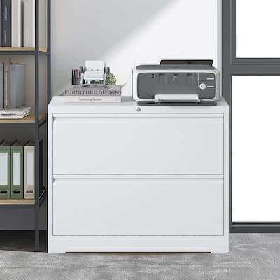 2 Drawer Metal Filing Cabinet with Lock, Legal/Letter/A4/F4 Size