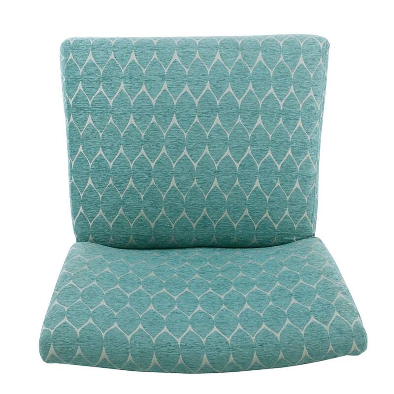 Porch & Den Valderrama Geometric Patterned Accent Chair with Pillow