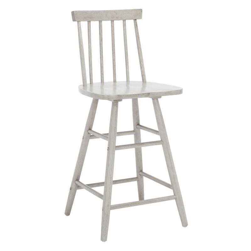 SAFAVIEH May Wood 25-inch Counter Stool - 17"W x 17"D x 38"H