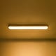 preview thumbnail 12 of 11, Scandinavian Walnut Wood Long Oval Dimmable LED Flush Mount - 37.4 Inches