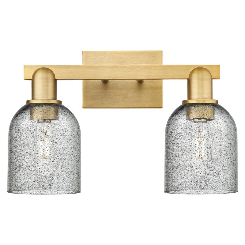 Innovations Lighting Endless Possibilities Arcadia - Caledonia - 2 Light 16" Bath Vanity Light - Brushed Brass/Charcoal