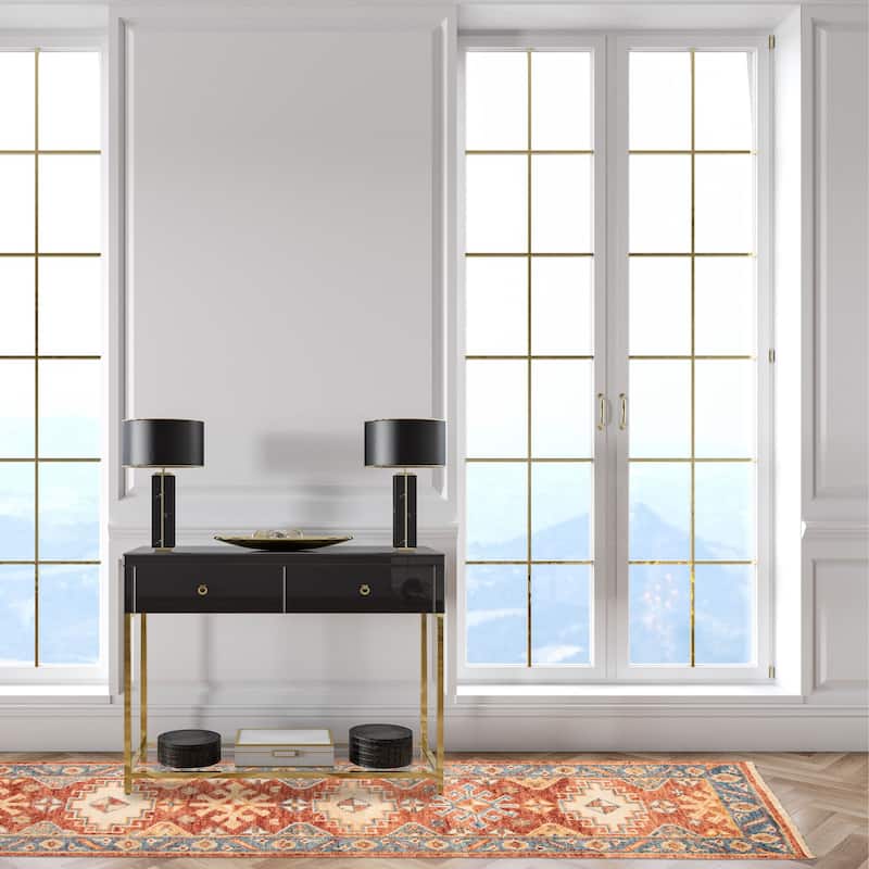 ECARPETGALLERY Hand-knotted Jules Serapi Red Wool Rug - 2'7 x 7'10