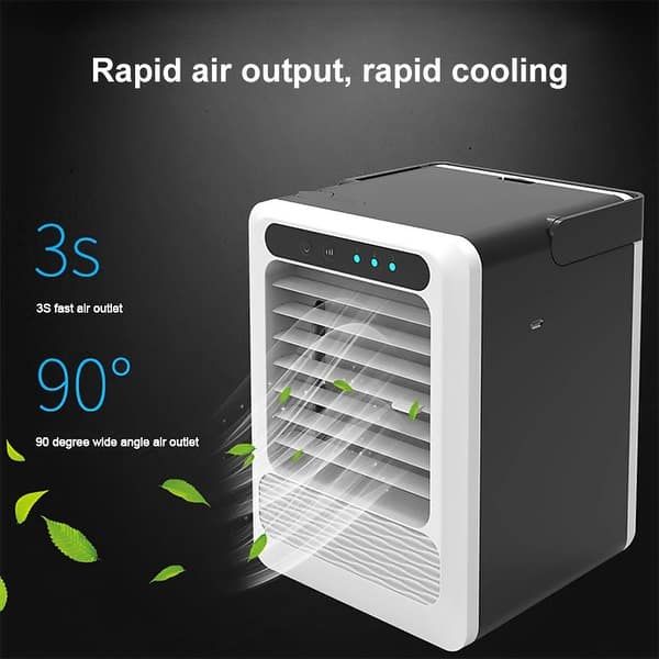 3 In 1 Portable Air Conditioner Fan Air Cooler Humidifier Purifier Desktop Cooling Fan Table Mini Cooler On Sale Overstock