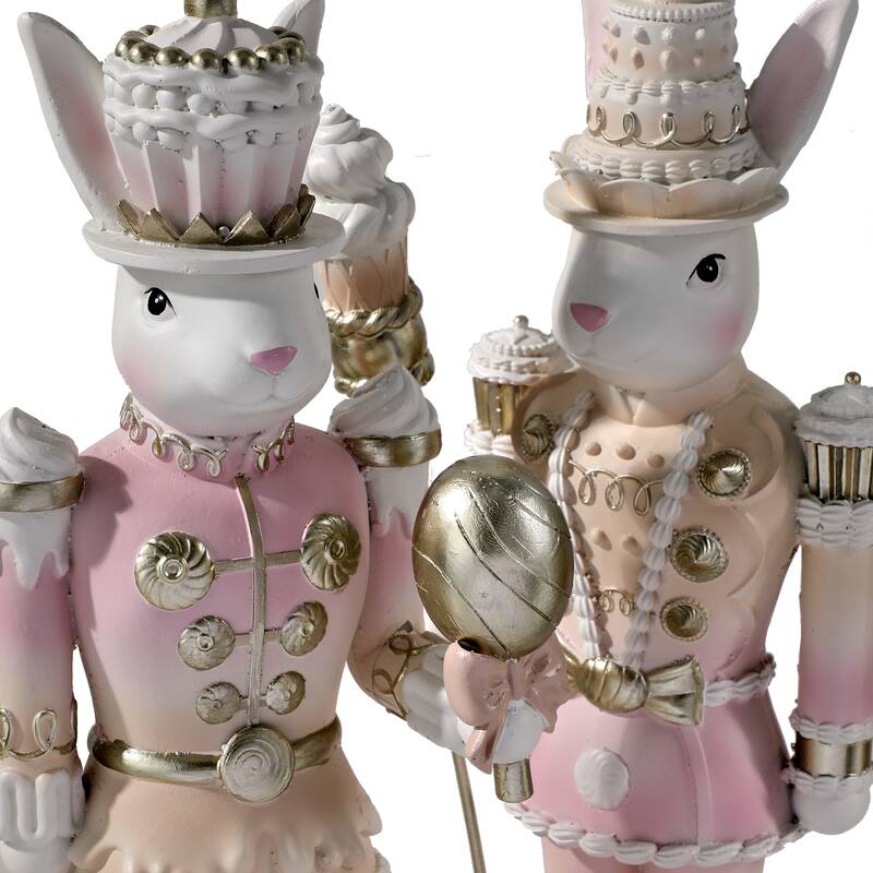 12" Resin Candy Soldier Bunny