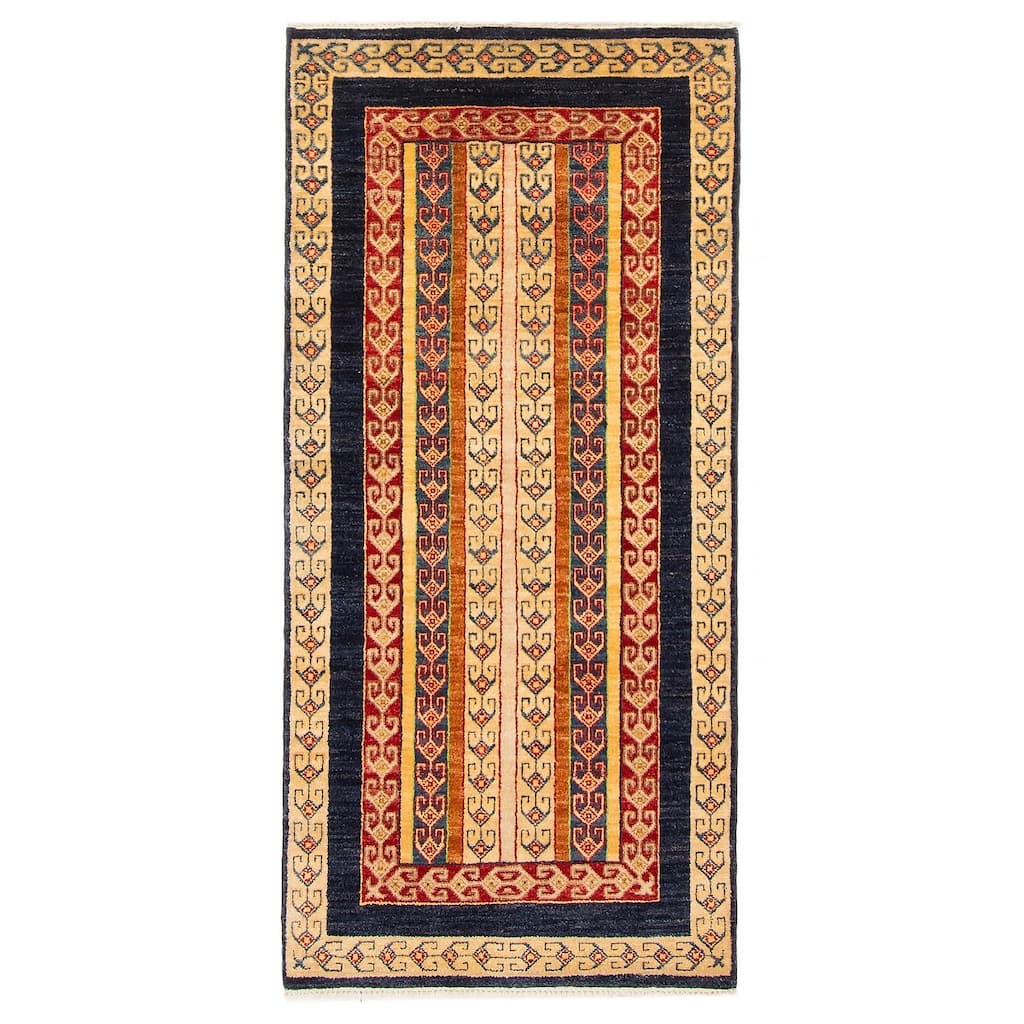 ECARPETGALLERY Hand-knotted Jamshidpour Red Wool Rug - 2' 3" x 4' 9"