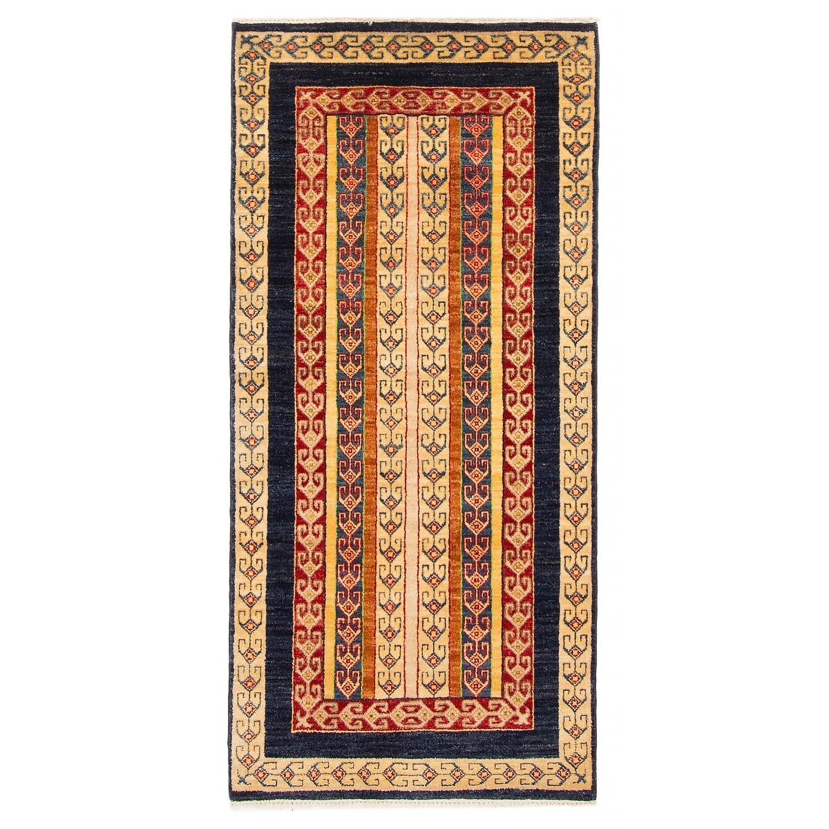 ECARPETGALLERY Hand-knotted Jamshidpour Red Wool Rug - 2' 3" x 4' 9"