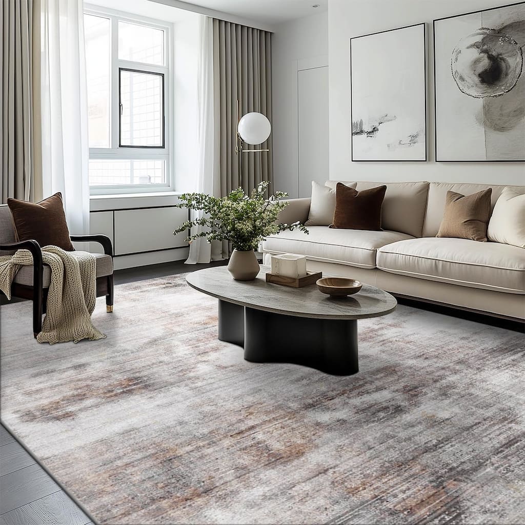 Mcow Eco Collection Medium-Pile Machine-Washable Non-Slip Area Rug - 8' x 10'