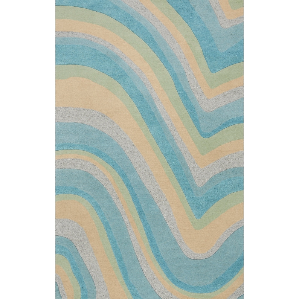 Porch & Den Schefflin Hand-tufted Wool Ocean Rug