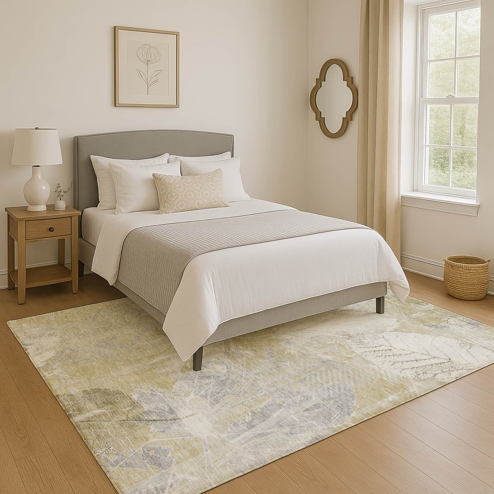 Premium Washable Super Soft Floral Imprints Mayfield Rug