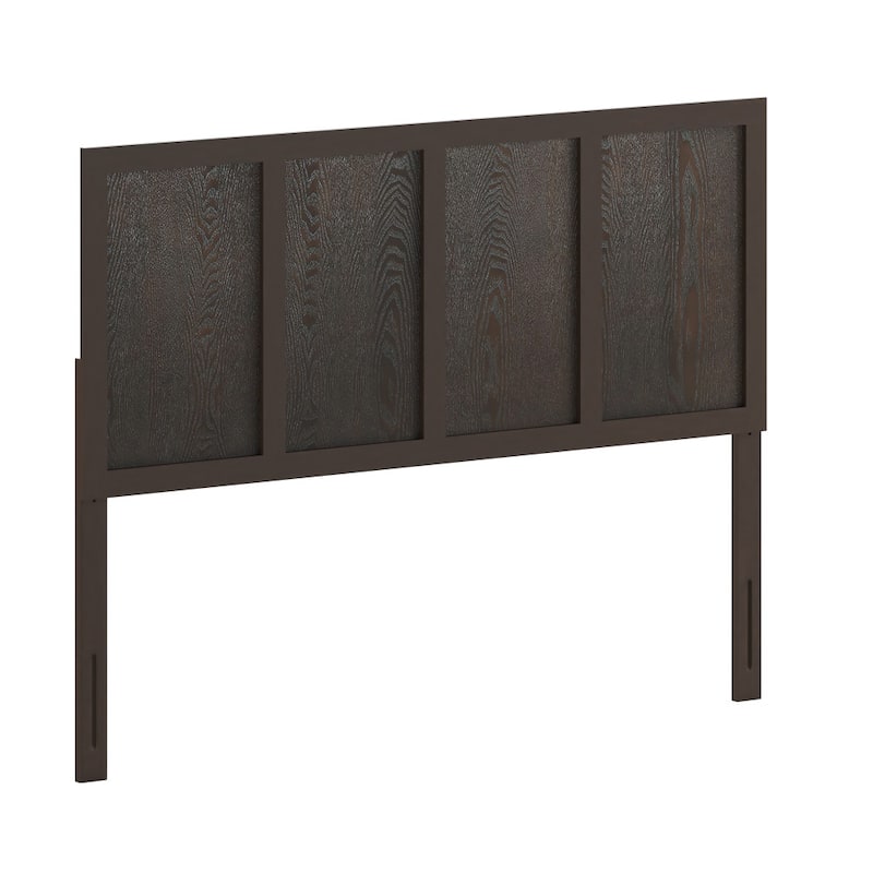 Solid Wood Paneled Headboard Only