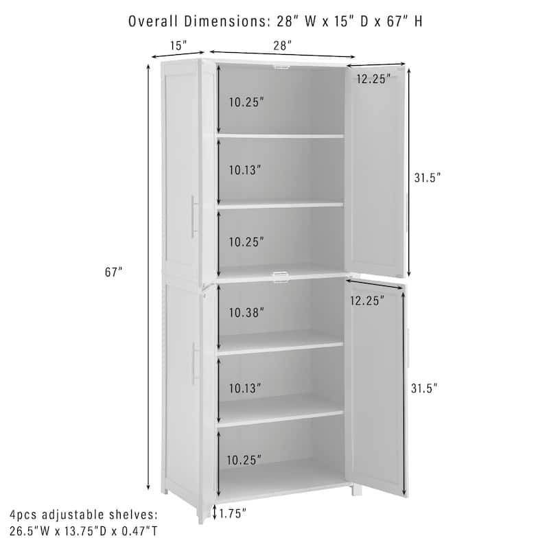 Crosley Savannah Tall Kitchen Storage Pantry