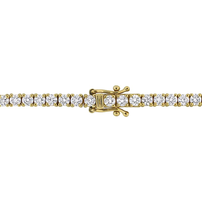 Miadora 14k Yellow Gold Diamond Tennis Bracelet 2 to 8 7/8ct TDW