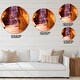 preview thumbnail 4 of 7, Designart 'Upper Antelope Canyon' Oversized Modern Wall CLock