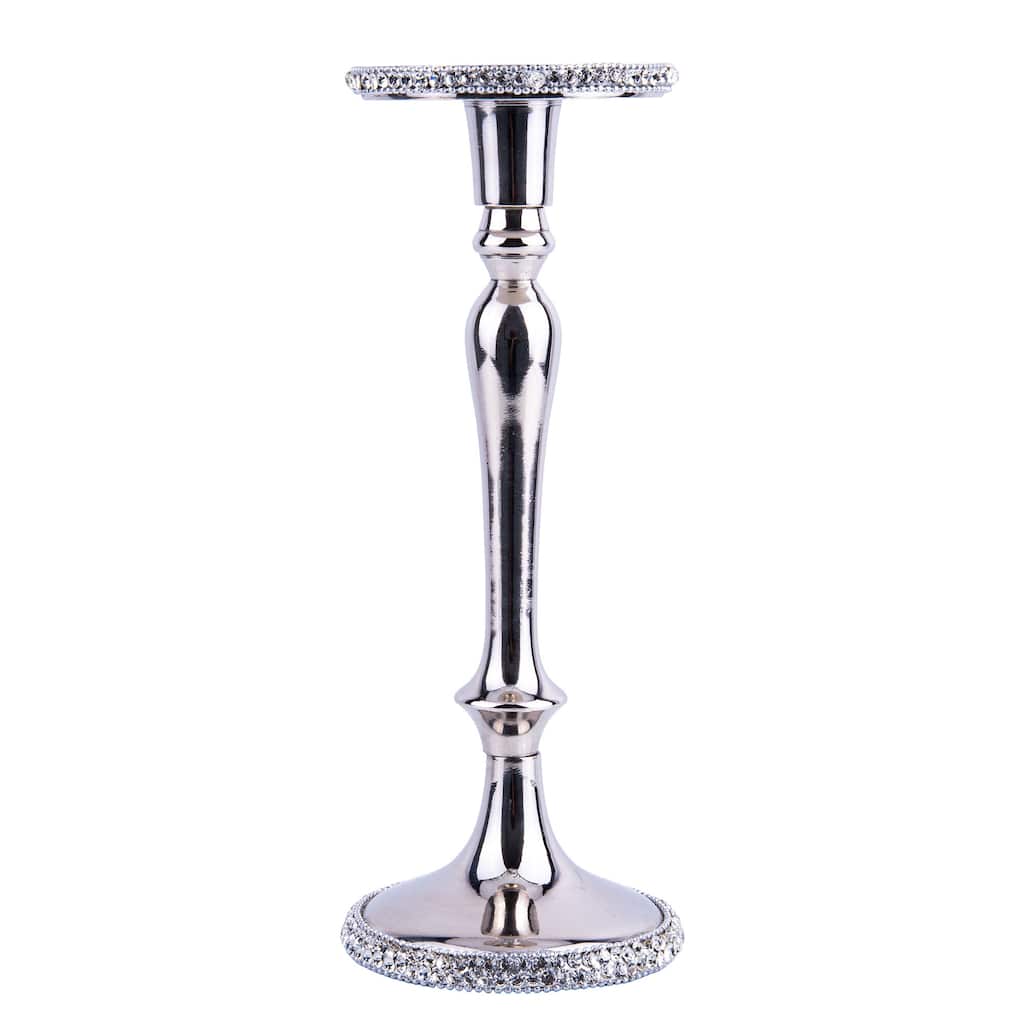 STP Goods 10.4" Metal Candle Holder with Crystals