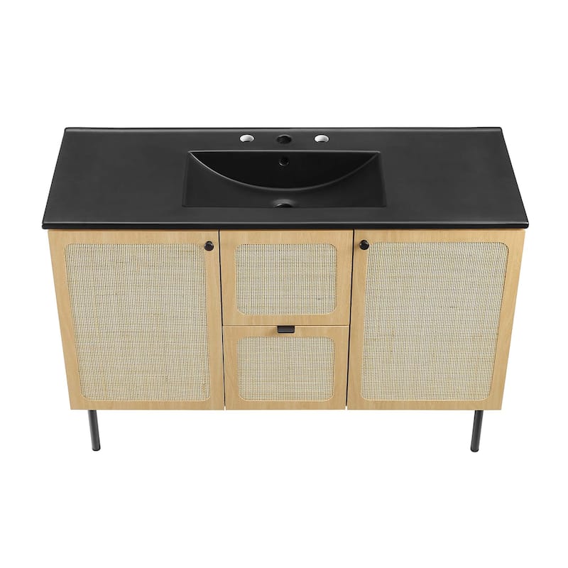 Chaucer Bathroom Vanity with Black Basin Included