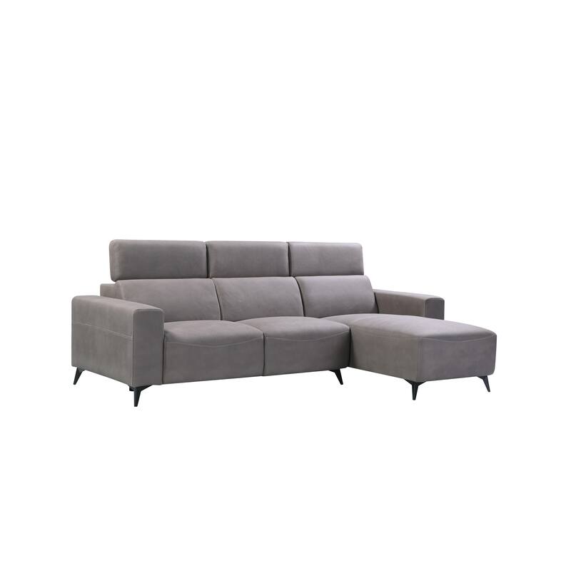 Pasargad Home Modern Bari Sectional Sofa with Push Back Functional