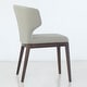 preview thumbnail 5 of 8, Cabo Mid-century Modern Faux Leather Wingback Chair with Solid Wood Base - Wood Base